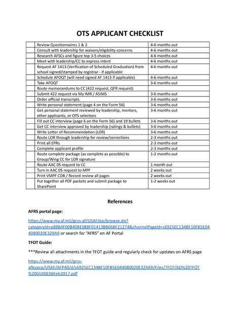 ots questionnaire 1